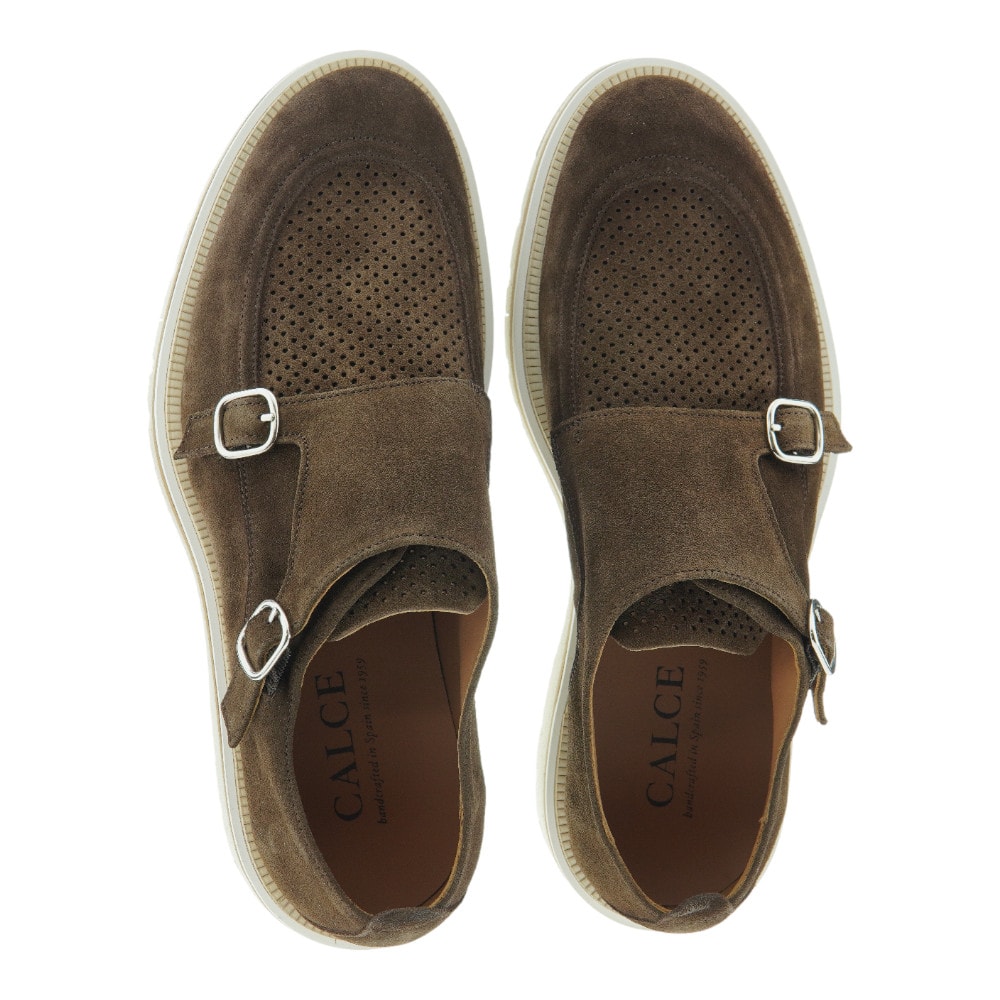 CALCE 2 hebillas marron - foto 2