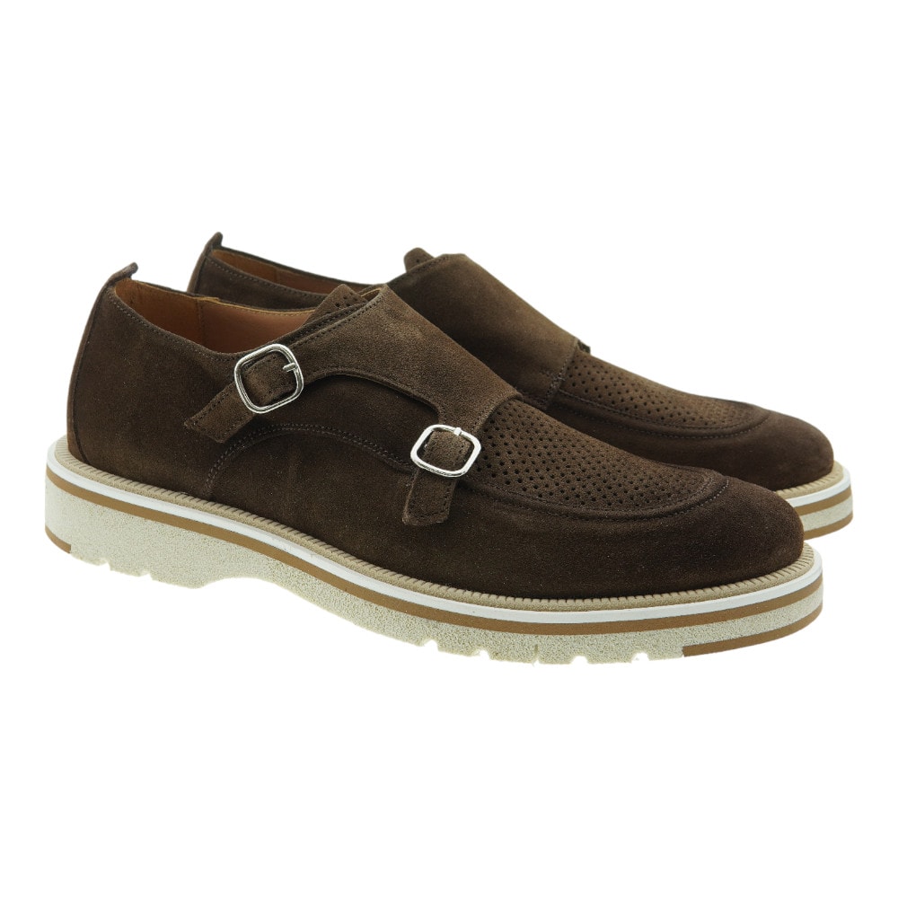 CALCE 2 hebillas marron