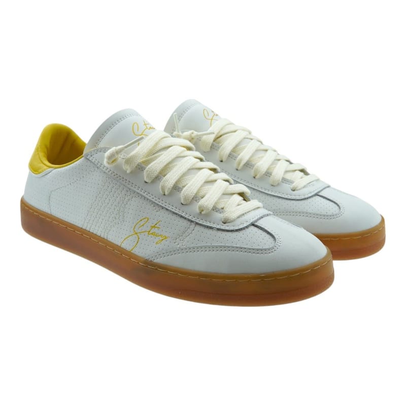 Zapatillas Stacy Lotus de hombre en blanco y amarillo