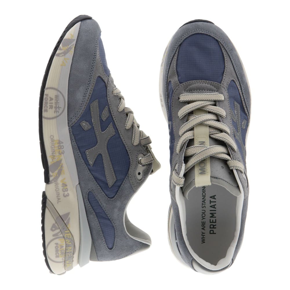 PREMIATA deportivas gris azul - foto 2