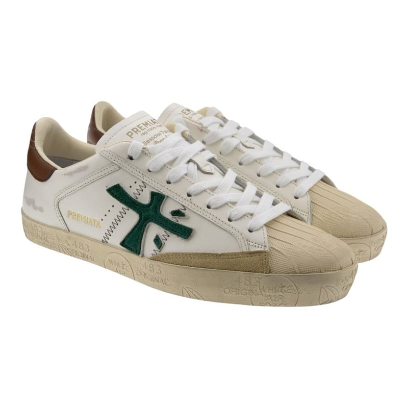 PREMIATA deportivas blanco/verde - foto 1