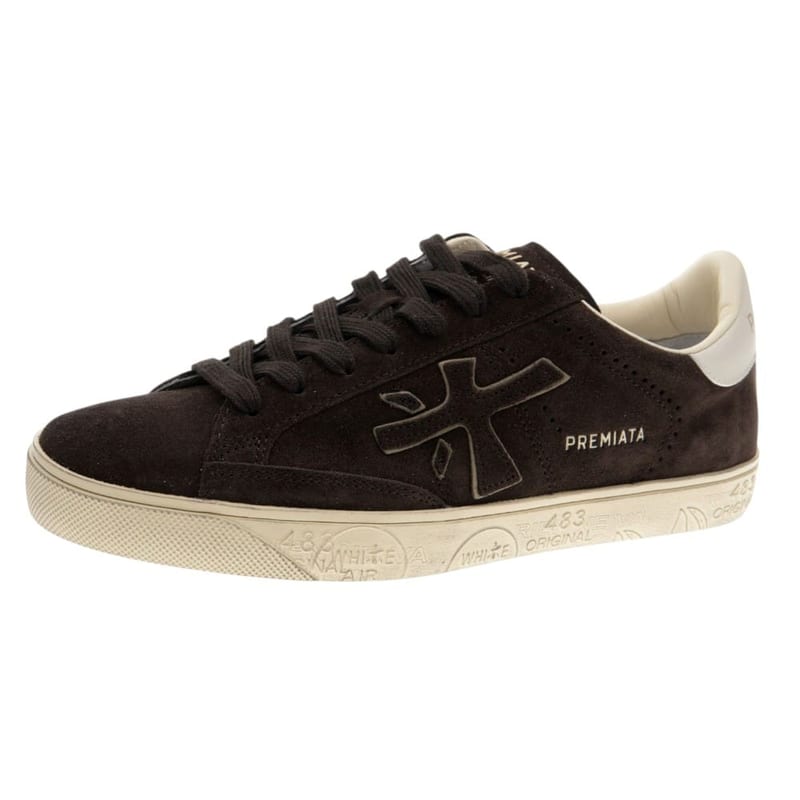 Zapatillas Premiata Steven de hombre en marrón - foto 3