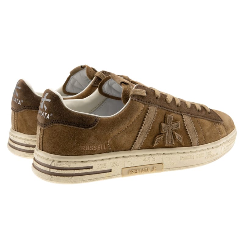 Zapatillas Premiata Russell de hombre en color cuero - foto 4