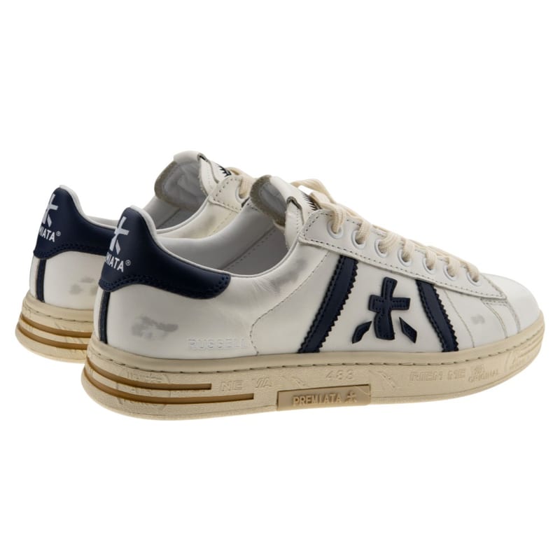 Zapatillas Premiata Russell de hombre en blanco y negro - foto 4