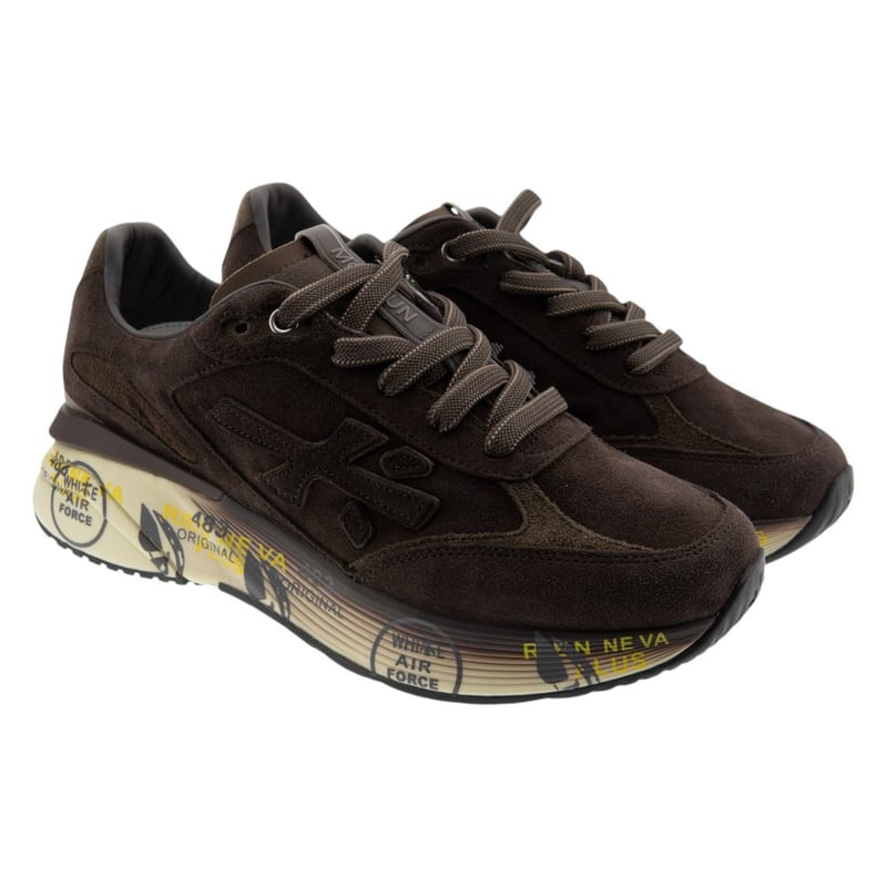 Zapatillas Premiata Moerun de hombre en color chocolate