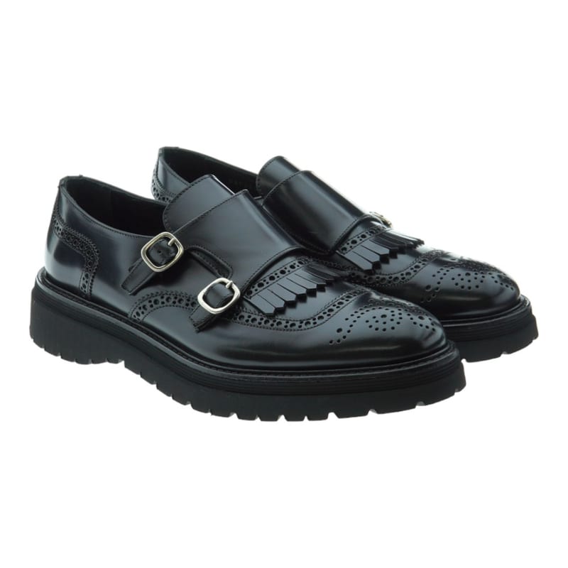 CALCE 2 hebillas negro