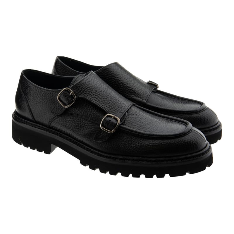 CALCE 2 hebillas negro